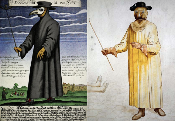Plague mask - medieval medicine's version of a hazmat suit